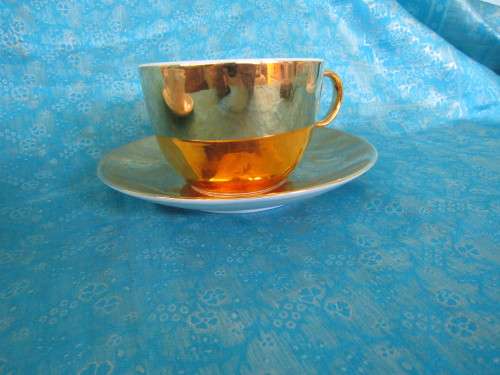 Royal Worcester Gold Tea Duo