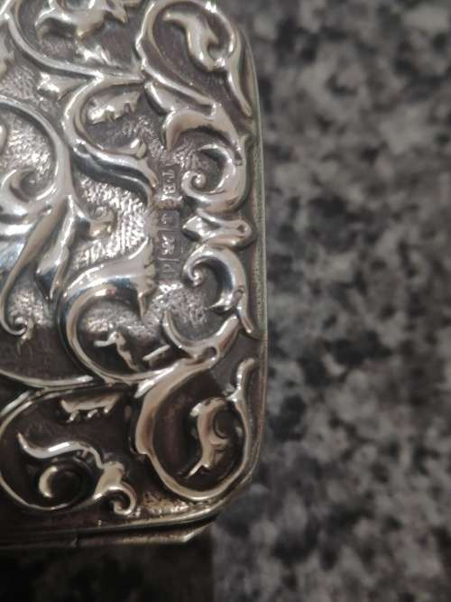 Lovely Little Embossed Sterling Opera Purse