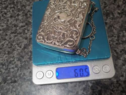Lovely Little Embossed Sterling Opera Purse