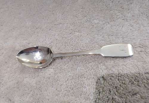 A Georgian Fiddle back Silver  Teaspoon