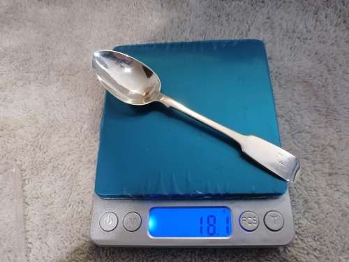 A Georgian Fiddle back Silver  Teaspoon