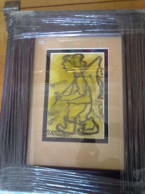 Authenticated original mixed media claerhout