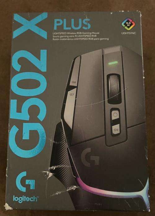 G502 X PLUS Lightspeed Wireless Gaming mouse - DAMAGED packaging