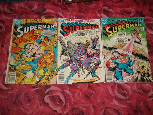 3 Superman (DC) comics, 1976-78, good used.