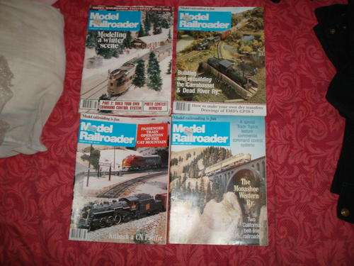 4x Model Railroader magazines of 1980