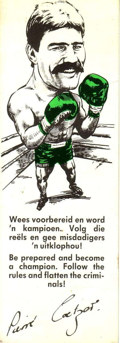 SAP bookmark, Pierre Coetzer, signed (real?)