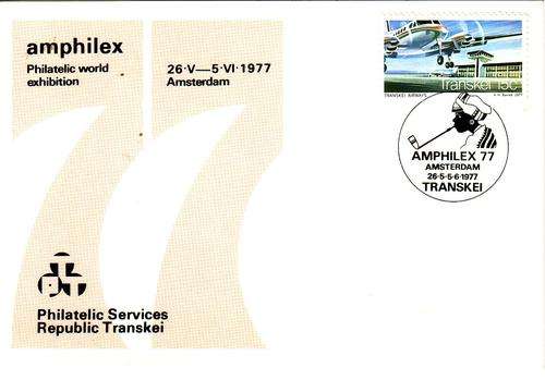 Amphilex 77 postcard (Transkei)