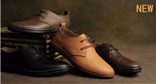 Men Genious Leather Shoes All sizes Oxford - Free Shipping