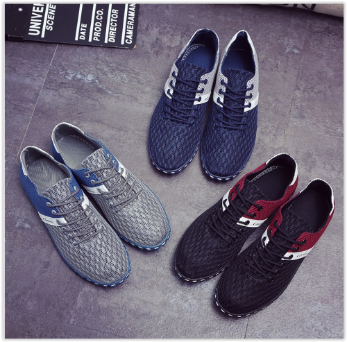 men's casual shoes lace up outdoor walking shoes