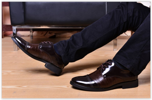 Oxford Shoes Men Leather Shoes Wedding Shoes