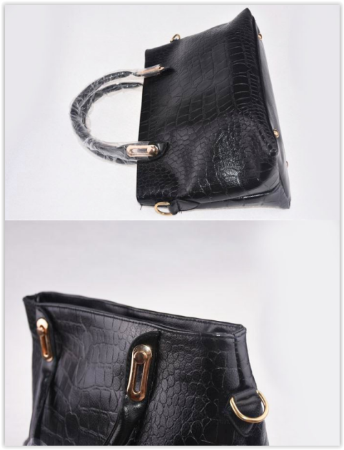 Leather Bags 3 Sets (HANDBAG - MESSENGER - PRURSE)  Shoulder Bag PU Leather ladies