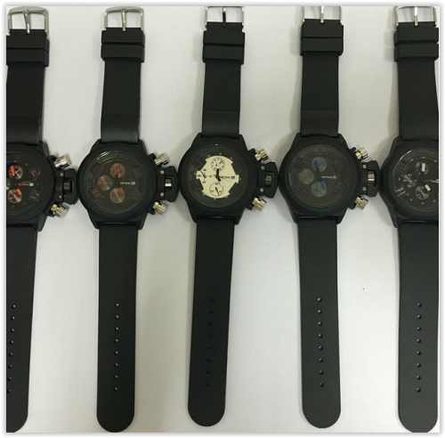 Men Watches Decorative 3 Eyes Dials CRAZY R200 Free shipping!!