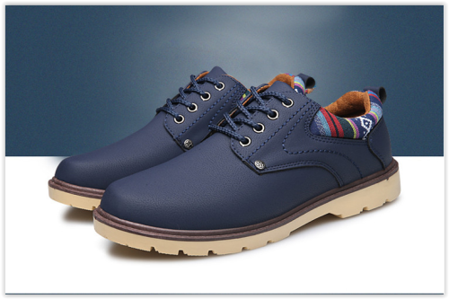 Men Shoes Business Brown Blue Colour Shoes Lace up Flats  free shipping Craze R330