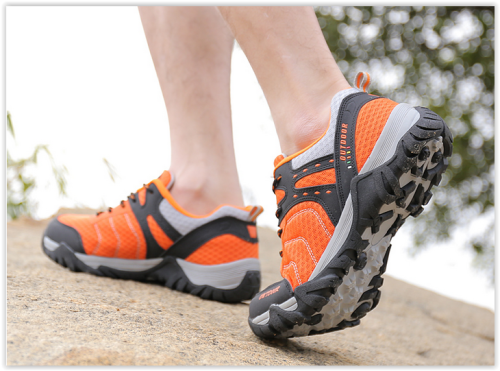 Men Hiking Trekking Shoes Climbing Breathable Sport Shoes Men CRAZY R499