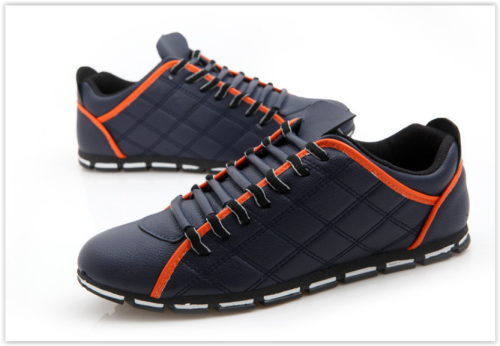 Men Casual PU Leather Flat Shoes Sport Shoes Loafers Walking Shoes Crazy R330