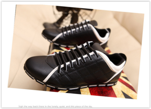 Men Casual PU Leather Flat Shoes Sport Shoes Loafers Walking Shoes Crazy R330
