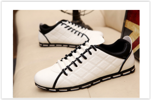 Men Casual PU Leather Flat Shoes Sport Shoes Loafers Walking Shoes Crazy R330