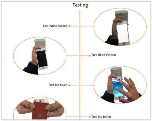 IPHONE AAA+ Black/White LCD Digitizer full assemle for iphone 6 , 6plus , 6s, 6s plus No dead pixels