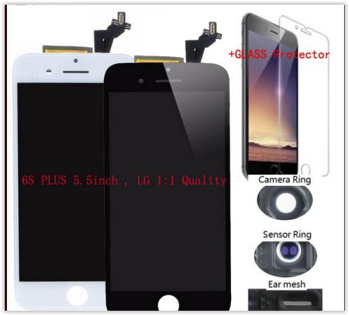 IPHONE AAA+ Black/White LCD Digitizer full assemle for iphone 6 , 6plus , 6s, 6s plus No dead pixels