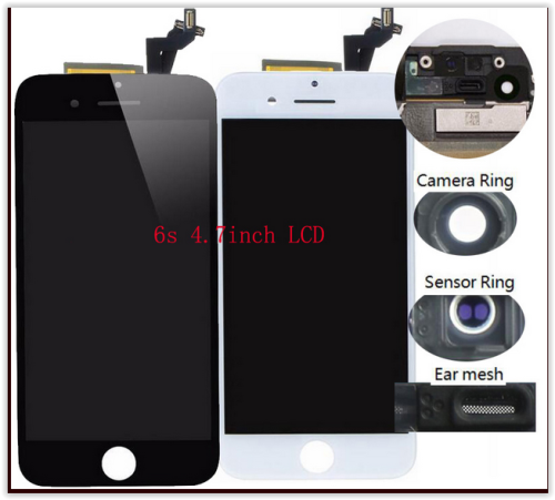 IPHONE AAA+ Black/White LCD Digitizer full assemle for iphone 6 , 6plus , 6s, 6s plus No dead pixels