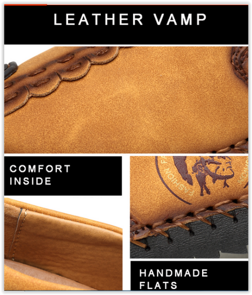 Men Genuine Leather Shoes New 6 types Unbeatable Beautiful Casual Comfortable Flat Loafers MAD R350