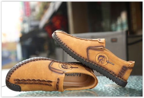 Men Genuine Leather Shoes New 6 types Unbeatable Beautiful Casual Comfortable Flat Loafers MAD R350