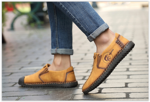 Men Genuine Leather Shoes New 6 types Unbeatable Beautiful Casual Comfortable Flat Loafers MAD R350