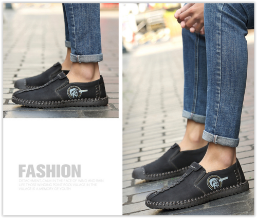 Men Genuine Leather Shoes New 6 types Unbeatable Beautiful Casual Comfortable Flat Loafers MAD R350