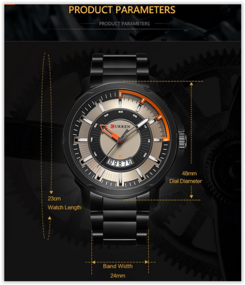 Men Watch Curren Unbeatable Beauty A Must Have Watch Sport Analog Display Crazy R280