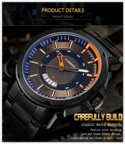 Men Watch Curren Unbeatable Beauty A Must Have Watch Sport Analog Display Crazy R280