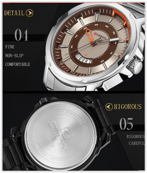 Men Watch Curren Unbeatable Beauty A Must Have Watch Sport Analog Display Crazy R280