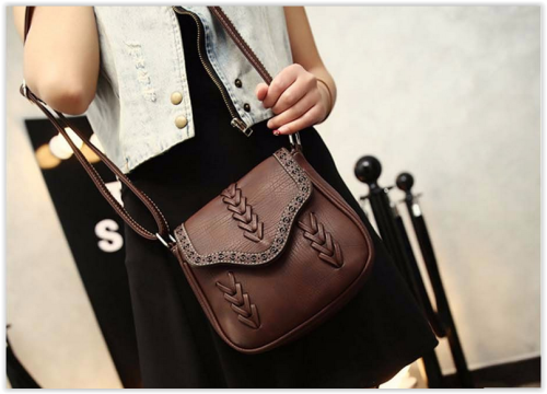 Women Bag PU Leather Bag Crossbody Messenger Bag Crazy R230