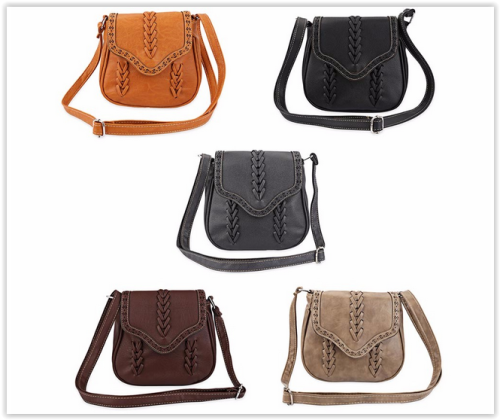 Women Bag PU Leather Bag Crossbody Messenger Bag Crazy R230