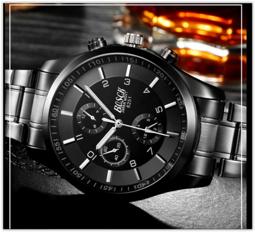 Waterproof Men Watch Stainless Steel Military Wrist Watch 2017