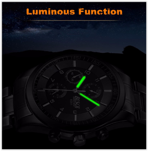 Waterproof Men Watch Stainless Steel Military Wrist Watch 2017