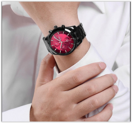 Waterproof Men Watch Stainless Steel Military Wrist Watch 2017