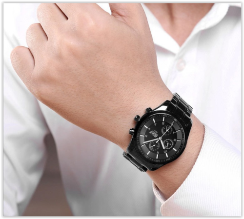 Waterproof Men Watch Stainless Steel Military Wrist Watch 2017