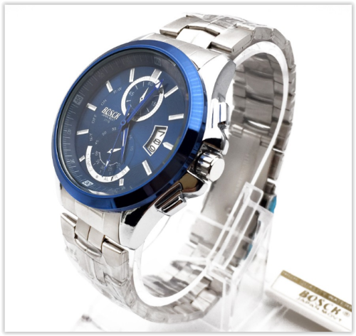 Men Stainless Steel Watches Water Resistance Auto Date Day