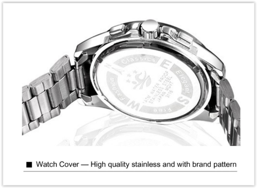 Men Stainless Steel Watches Water Resistance Auto Date Day