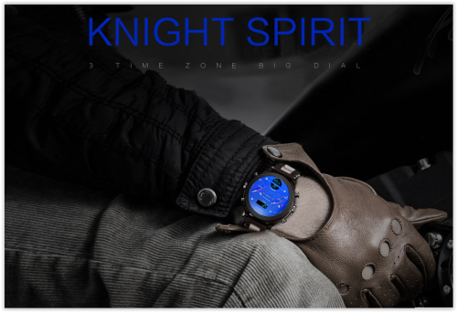 Men Watches BOAMIGO 3 Times Zone Military Sports Dual Display CRAZY R300