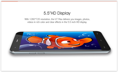 Ouqitel U7 MAX Android 6.0'' Quand Core 1280x720 8MP Camera 1GB RAM/8GB ROM Dual Sim