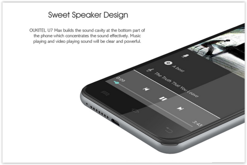 Ouqitel U7 MAX Android 6.0'' Quand Core 1280x720 8MP Camera 1GB RAM/8GB ROM Dual Sim