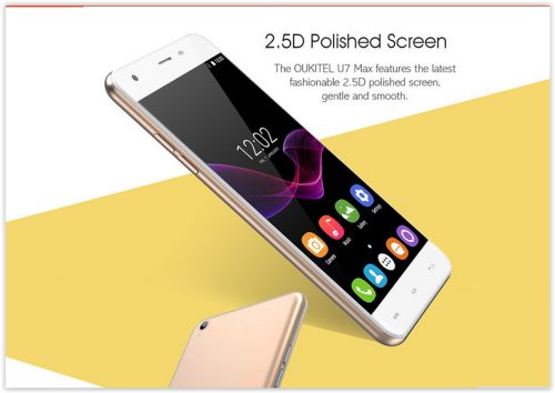 Ouqitel U7 MAX Android 6.0'' Quand Core 1280x720 8MP Camera 1GB RAM/8GB ROM Dual Sim