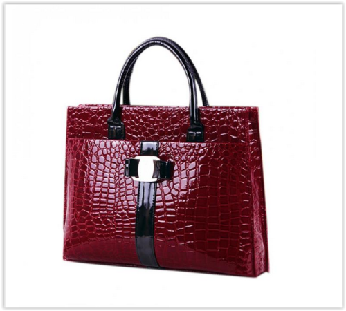 Luxury Women Handbag Evening Party Casual Crocodile PU Leather Shoulder Bag CRAZY R235
