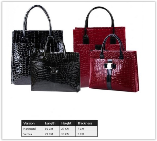 Luxury Women Handbag Evening Party Casual Crocodile PU Leather Shoulder Bag CRAZY R235