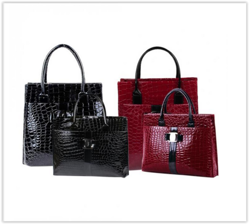 Luxury Women Handbag Evening Party Casual Crocodile PU Leather Shoulder Bag CRAZY R235