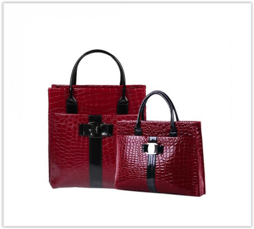 Luxury Women Handbag Evening Party Casual Crocodile PU Leather Shoulder Bag CRAZY R235