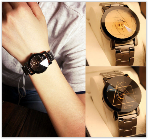 Stainless stil Watches Men Women Luxury Analog Crazy R160