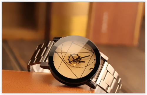 Stainless stil Watches Men Women Luxury Analog Crazy R160