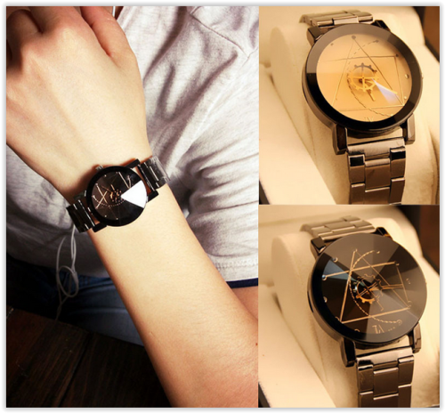 Stainless stil Watches Men Women Luxury Analog Crazy R160